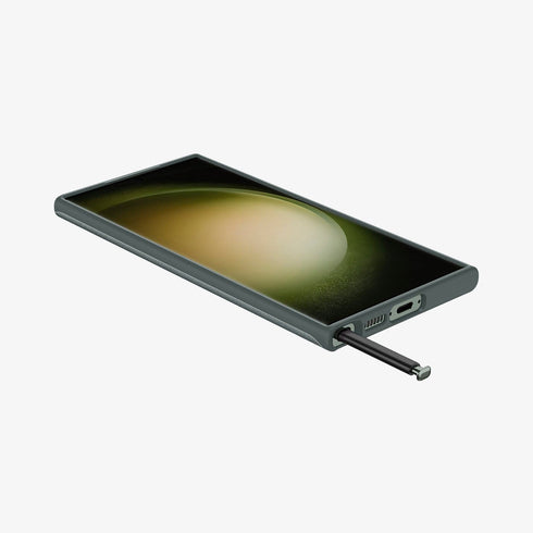 ACS05609 - Galaxy S23 Ultra Case Thin Fit in black showing the back